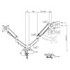 ACT AC8314 Gas Spring Dual Monitor Arm 17"-35" Black