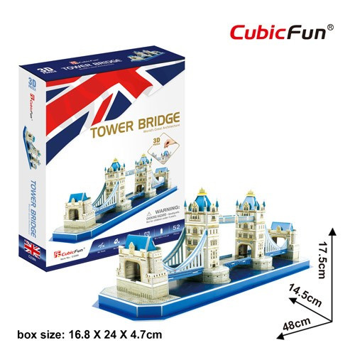 3D puzzle: Tower Bridge CubicFun 3D híres épület makettek