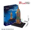 3d LED világítós puzzle: Empire State Building (USA) Cubicfun épület makett