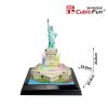 3d LED világítós puzzle: Szabadságszobor (USA) Cubicfun 3D épület makettek Cubic Fun