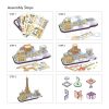 3D puzzle: CityLine Párizs CubicFun 3D híres épület makettek