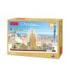 3D puzzle: CityLine Barcelona CubicFun 3D híres épület makettek