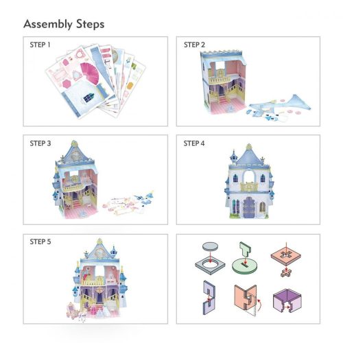 3D puzzle: Tündérmese kastély CubicFun 3D makett