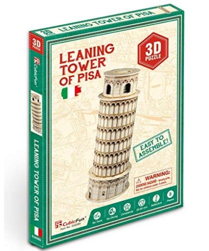 3D kicsi puzzle: Pisai ferde torony CubicFun 3D épület makettek