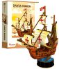 3D kicsi puzzle: Santa Maria CubicFun 3D jármű makettek