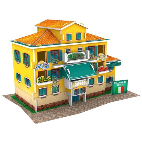 3D World style puzzle: Ház Velencében - Olaszország épületei - CubicFun 3d puzzle makettek