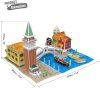 3D World style puzzle: Ház Velencében - Olaszország épületei - CubicFun 3d puzzle makettek