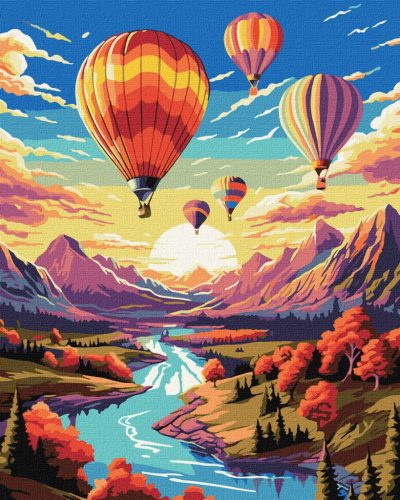 Ideyka - Hőlégballonok - festés szám szerint