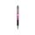 Golyóstoll 0,7mm, metál pink test, Zebra F-301A, írásszín kék