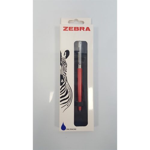 Golyóstoll nyomógombos 0,7mm, dobozban lazac test, Zebra 901, írásszín kék