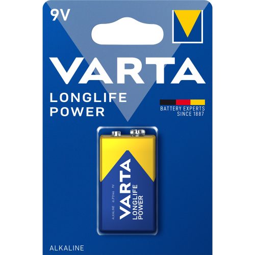 Elem 9V 6LR61 Longlife Power 1 db/csomag, Varta 