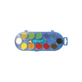   Vízfesték készlet, 12db-os, 30mm, festékgombokkal Connect