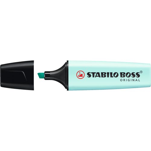 Szövegkiemelő 2-5mm, vágott hegyű, STABILO Boss original Pastel türkiz