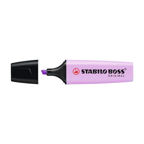Szövegkiemelő 2-5mm, vágott hegyű, STABILO Boss original Pastel orgona
