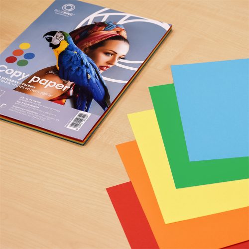 Másolópapír, színes, vegyes színek A4, 80g Bluering® 5x20 ív/csomag, intenzív mix