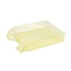 Irattálca műanyag 550 extra széles 345x270x67mm, Bluering®, áttetsző sárga