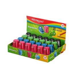   Hegyező 1 lyukú tartályos 24 db/display Keyroad Cup Sharpy vegyes színek