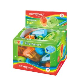  Hegyező 2 lyukú tartályos 24 db/display Keyroad Starfish vegyes színek