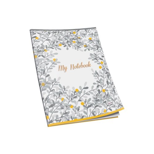 Füzet A5, 40lap, kockás 80g. papír, glitteres Connect