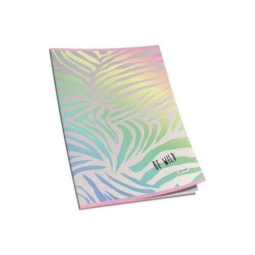 Füzet A5, 40lap, kockás 80g. papír, glitteres Connect