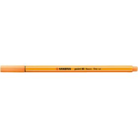 Rostirón, tűfilc 0,4mm, STABILO Point 88 neon narancs