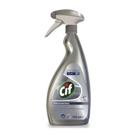   Rozsdamentes acél és üvegtisztító szórófejes 750 ml Stainless Steel&Glass Cif