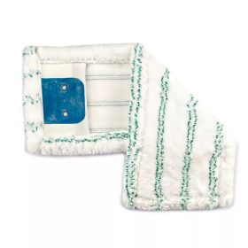   Mophuzat zsebes-füles 40 cm mikroszálas fehér zöld/kék csíkkal_MY042WP
