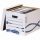 Archiváló konténer, karton, Fellowes® Bankers Box Basic Tall, 10 db/csomag, kék-fehér
