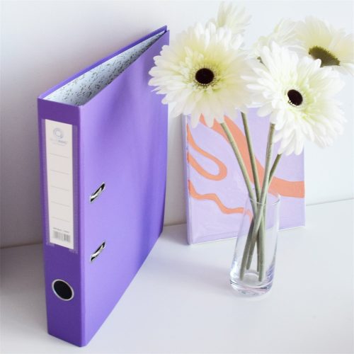 Iratrendező A4, 5cm,lapraszerelt, Bluering® Smart lila