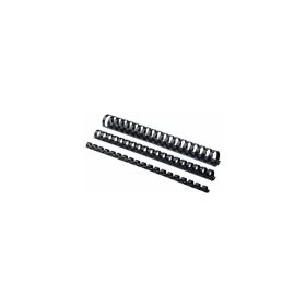   Spirál, műanyag, 16mm, 101-120lap, 100 db/doboz, Fellowes® fekete