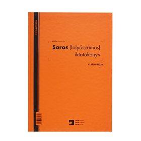  Soros iktatókönyv keményfedeles (folyószámos) A4, álló 100lap, C.5230-152/A