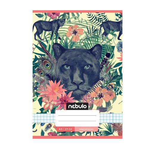 Füzet, A5, kockás, 27-32, Cuki minták, 16 db/csomag Nebulo