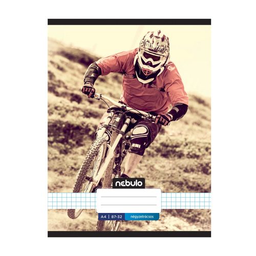 Füzet, A4, kockás, 87-32, Xtreme minták, 12 db/csomag Nebulo