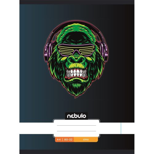 Füzet, A4, sima, 80-32, Xtreme minták, 12 db/csomag Nebulo