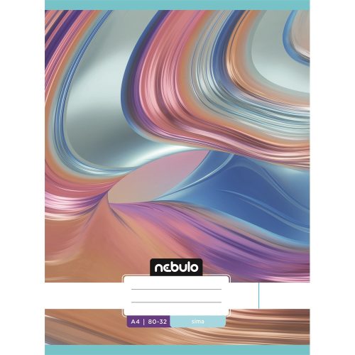Füzet, A4, sima, 80-32, L-Design minták, 12 db/csomag Nebulo