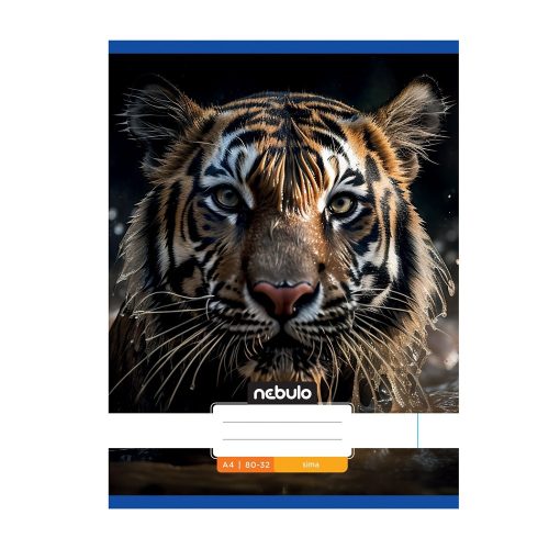 Füzet, A4, sima, 80-32, Állatos minták, 12 db/csomag Nebulo