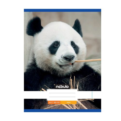 Füzet, A4, sima, 80-32, Állatos minták, 12 db/csomag Nebulo