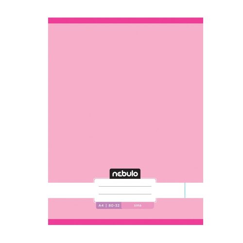 Füzet, A4, sima, 80-32, Monochrome és Gradient minták I., 12 db/csomag Nebulo