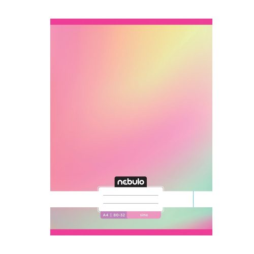 Füzet, A4, sima, 80-32, Monochrome és Gradient minták I., 12 db/csomag Nebulo
