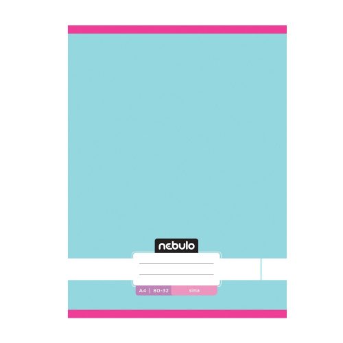 Füzet, A4, sima, 80-32, Monochrome és Gradient minták I., 12 db/csomag Nebulo