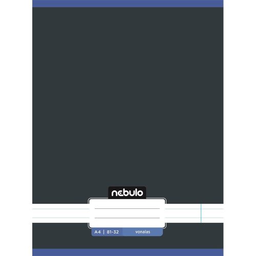 Füzet, A4, vonalas, 81-32, Monochrome és Gradient minták II., 12 db/csomag Nebulo