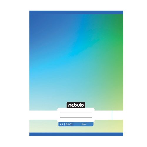 Füzet, A4, sima, 80-32, Monochrome és Gradient minták II., 12 db/csomag Nebulo