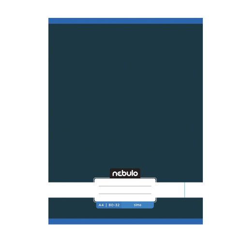 Füzet, A4, sima, 80-32, Monochrome és Gradient minták II., 12 db/csomag Nebulo