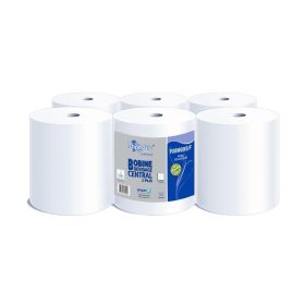   Kéztörlő 2 rétegű tekercses átmérő: 18 cm 100% cellulóz 442 lap/95 m/tekercs 6 tekercs/csomag Paperdi_RI8M095/F fehér