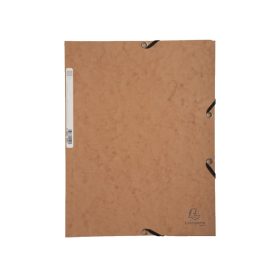 Gumis mappa karton  prespán A/4 Exacompta barna