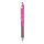 Golyóstoll neonpink test, Rotring Tikky III, írásszín kék