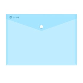   Irattartó tasak A4, PP patentos Bluering® transzparens kék