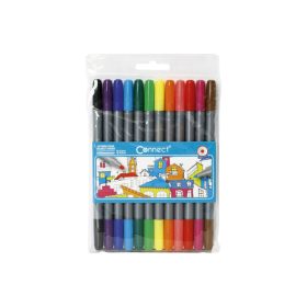   Rostirón, filctoll készlet, Connect DUO kétvégű 12 klf. Szín