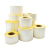 Etikett címke thermo, 40x70mm, tekercses, 1000 címke/tekercs fehér