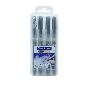   Alkoholos marker készlet, 1mm, M OHP Centropen 2637, 4 klf. szín